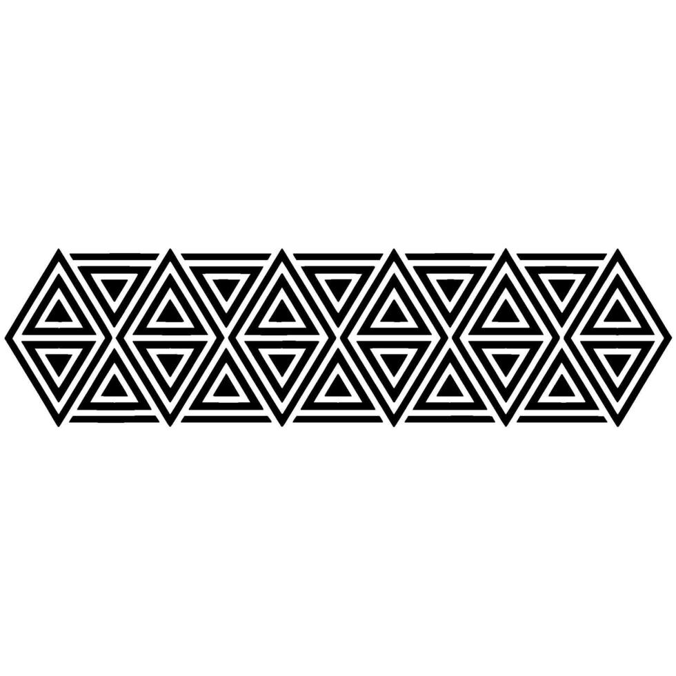 Geometric Deco Border Repeating Diamond Pattern vector
