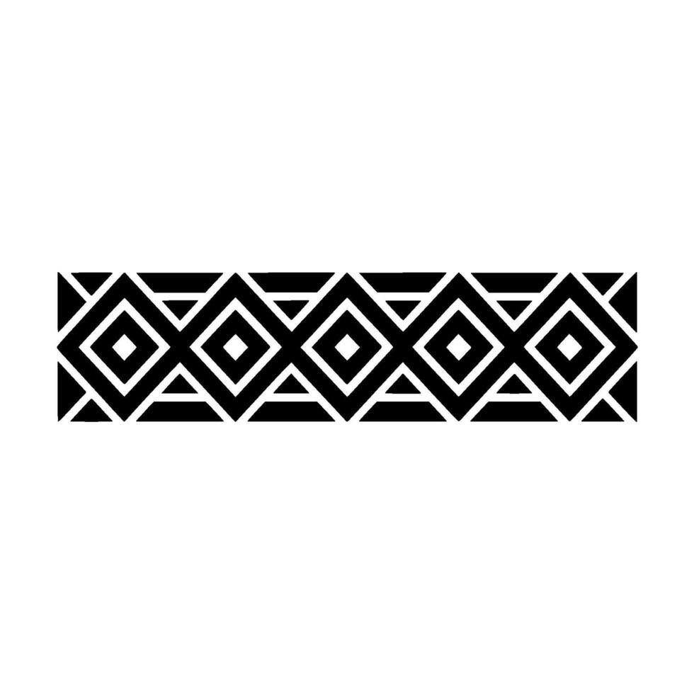 Geometric Border, Black and White Pattern, Minimalist vector
