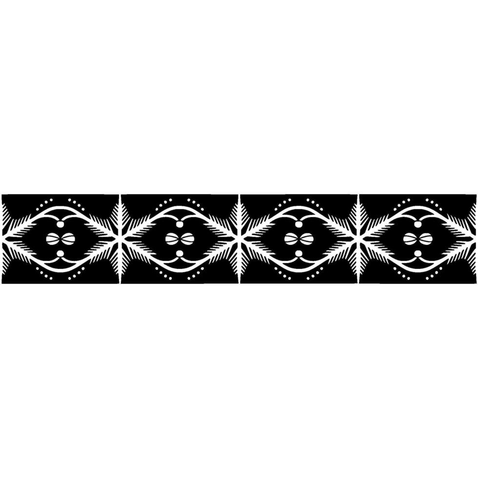 Geometric Tribal Border, Minimalist , Black White, Symmetry vector