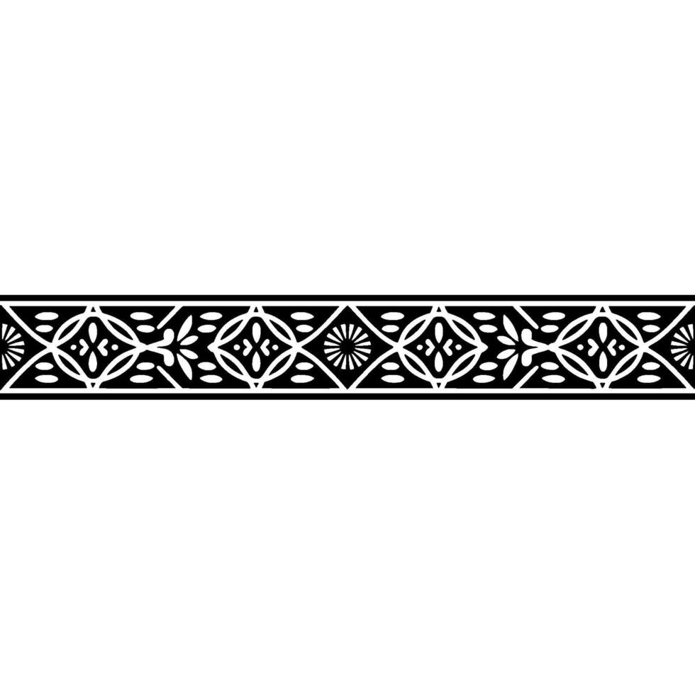 Geometric Border, Art Deco Pattern, Elegant , Minimalist Style vector