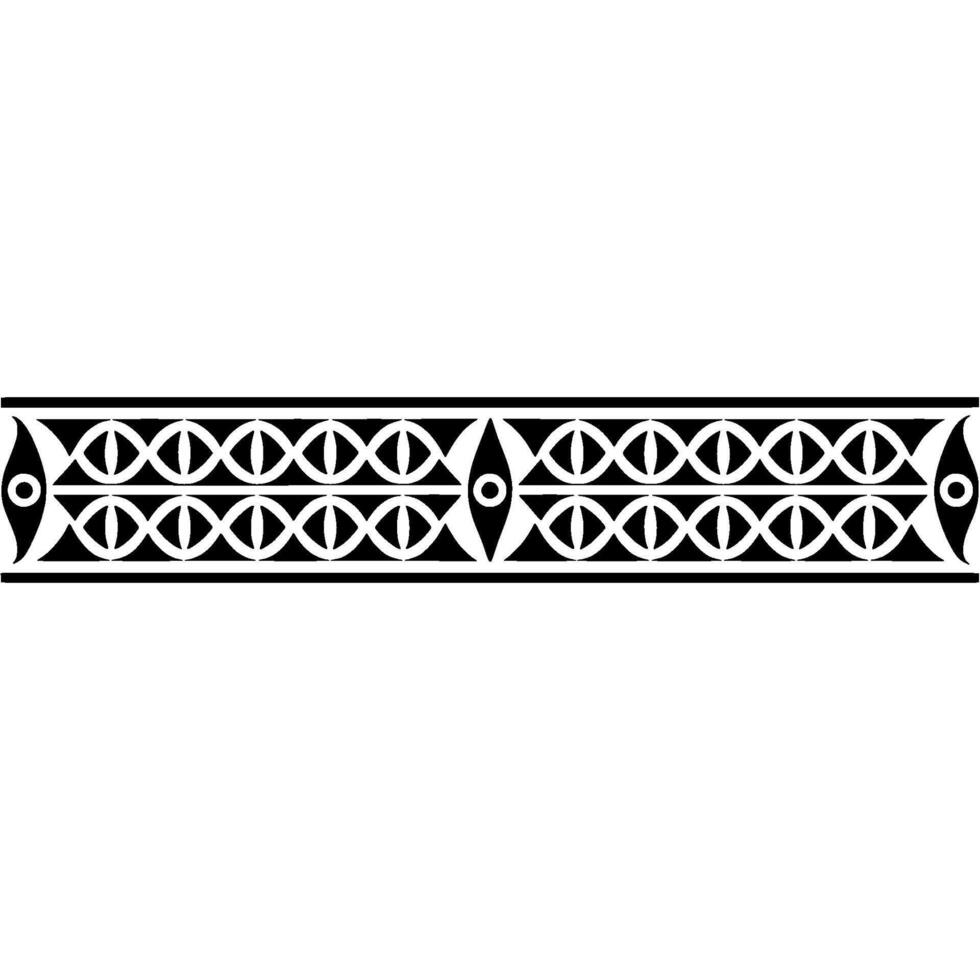 Geometric Border, Stylized Art Deco Pattern, Minimalist vector