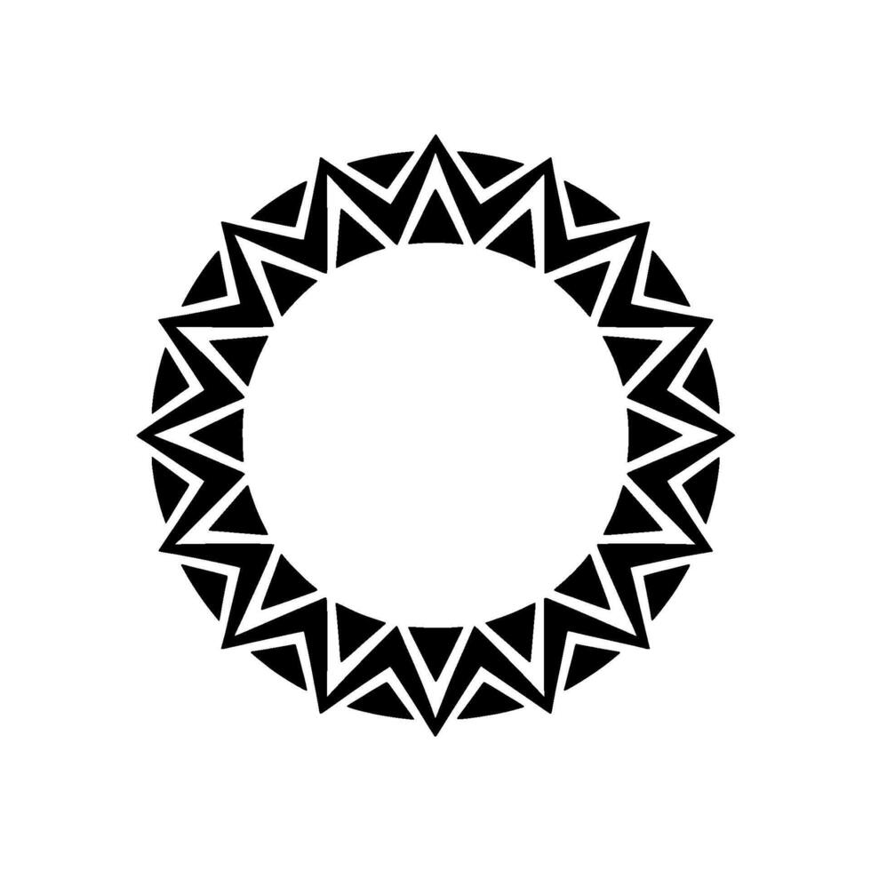 Geometric Tribal Circle, Minimalist, Triangle vector