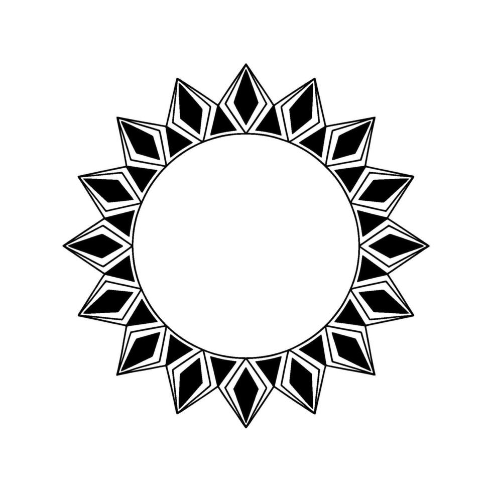 Geometric Sunburst, Minimalist , Circular Motif, Geometry vector