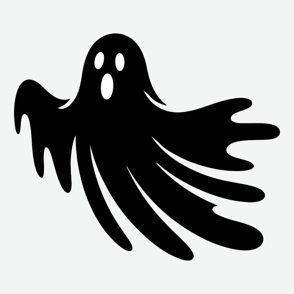 a ghost icon on a white background vector