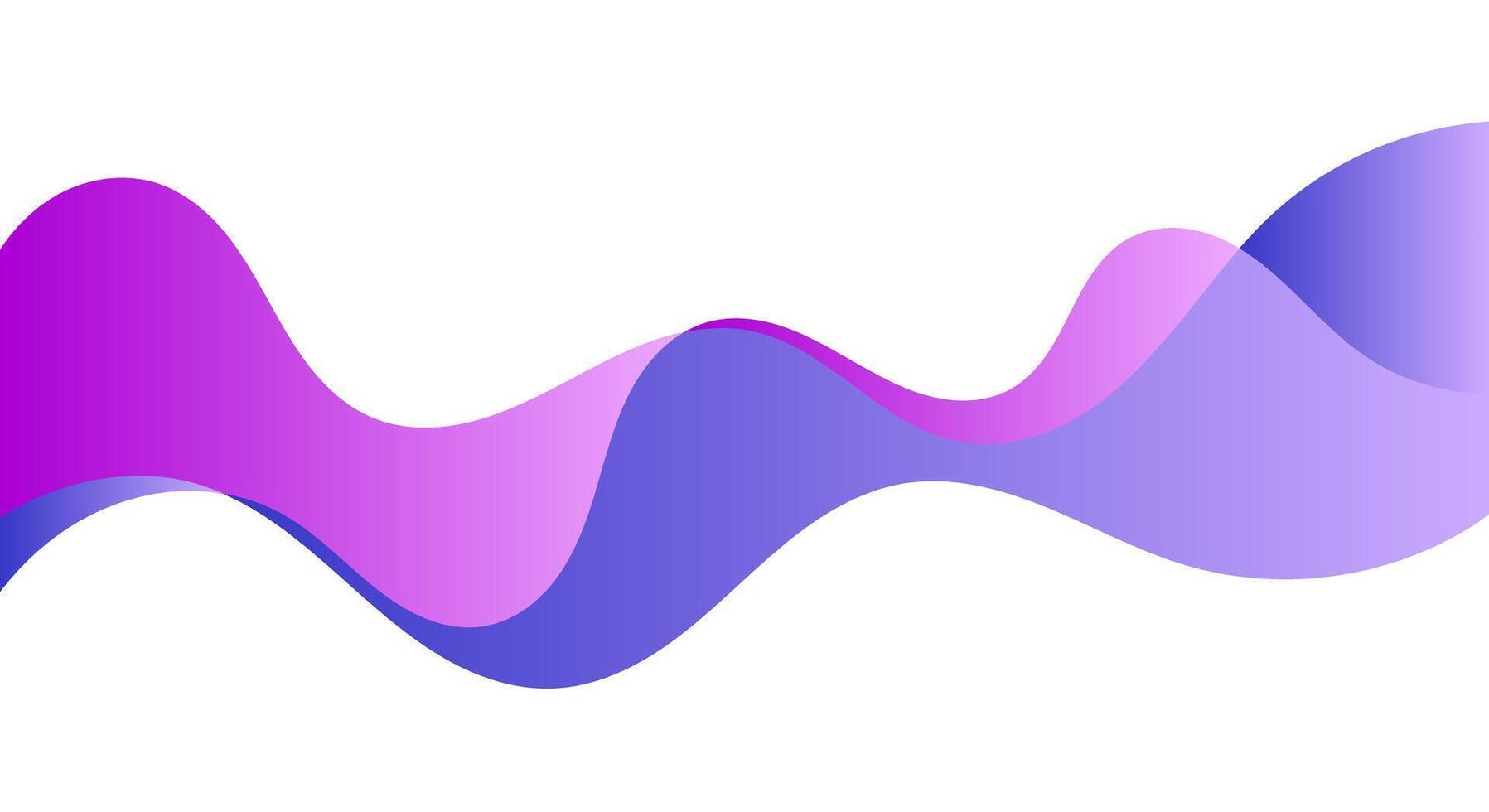 Purple elegant wave business banner background vector