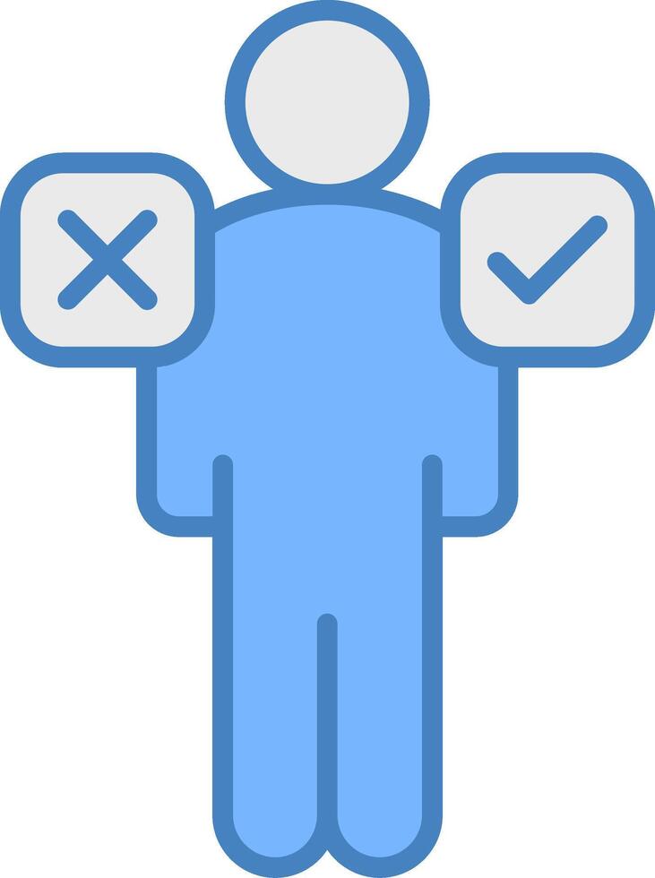 Decision Making Clean Shape Mark vector