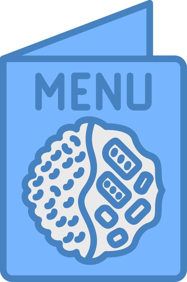 Menu Refined Icon Sketch vector