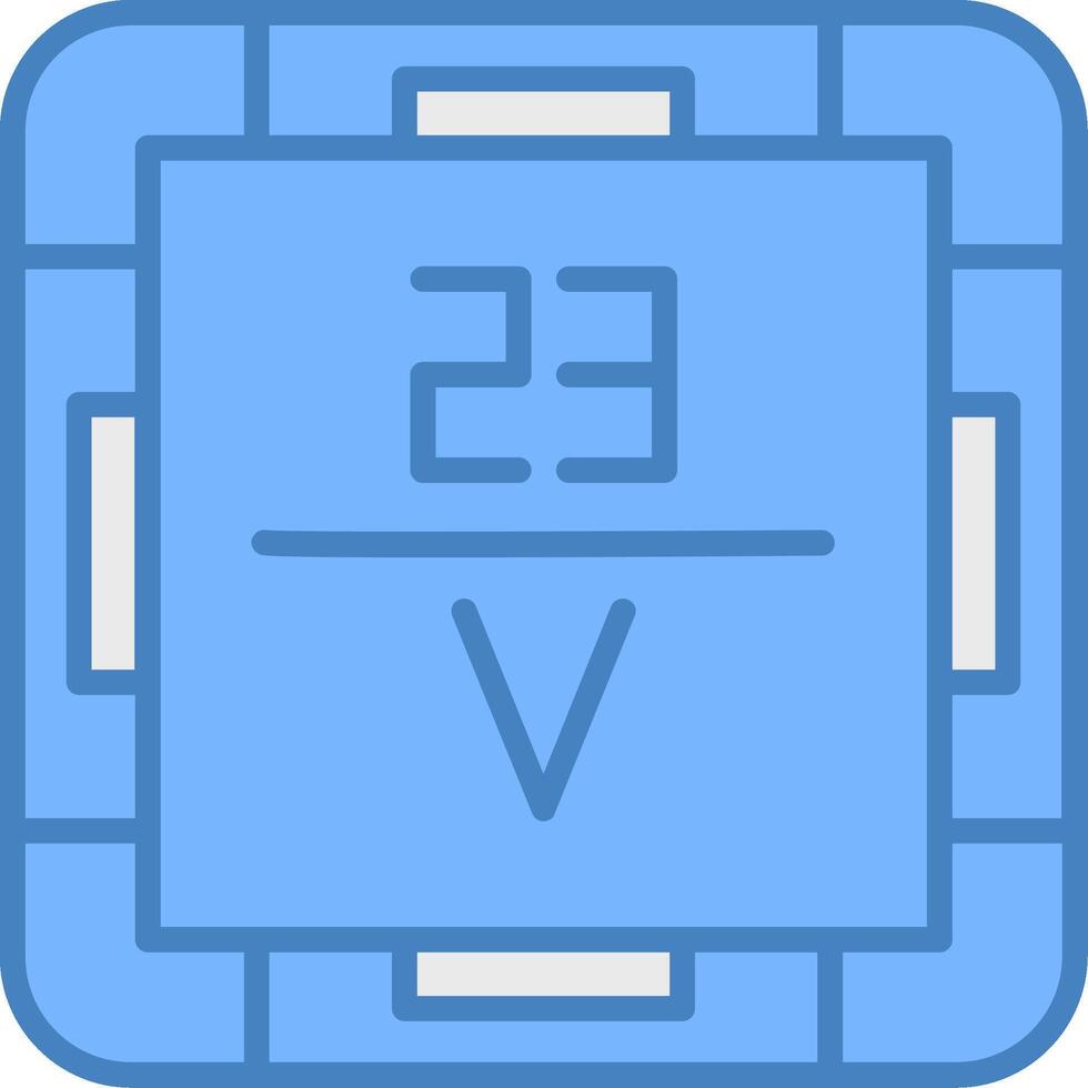 Vanadium Monotone Visual Mark vector