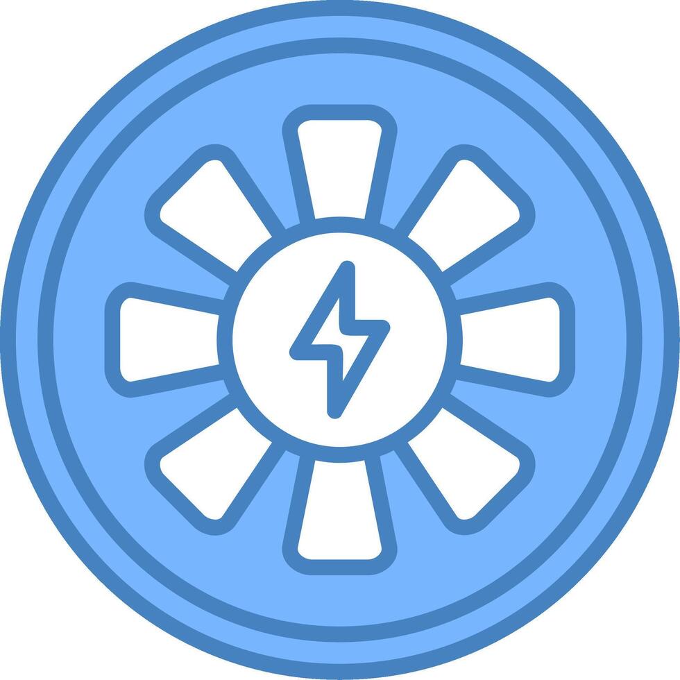 Turbine Monotone Visual Mark vector