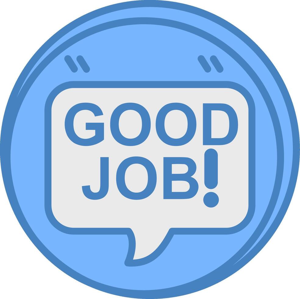 Good Job Conceptual App Symbol vector