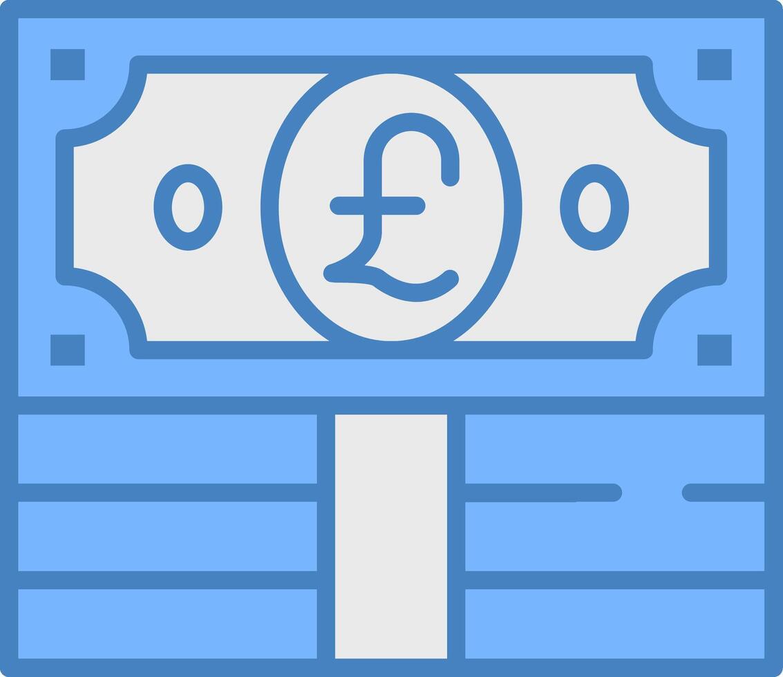 Pound Clear Line Pattern vector