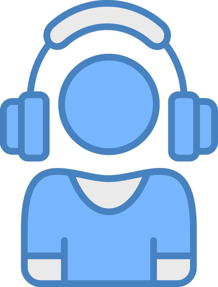 Customer Service Cool Tone Object vector