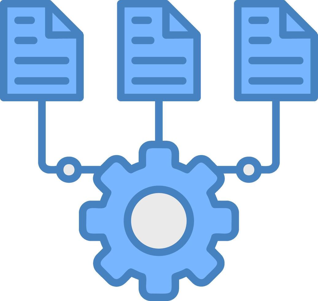 Data Integration Hybrid Icon Module vector
