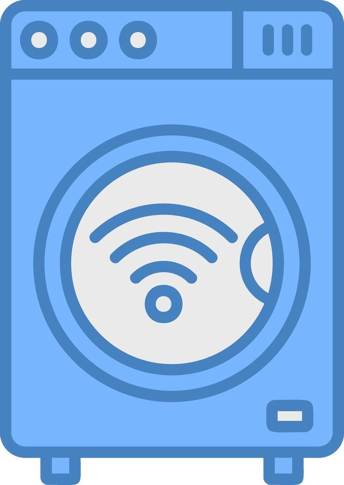 Smart Washing Machine Highlighted System Mark vector
