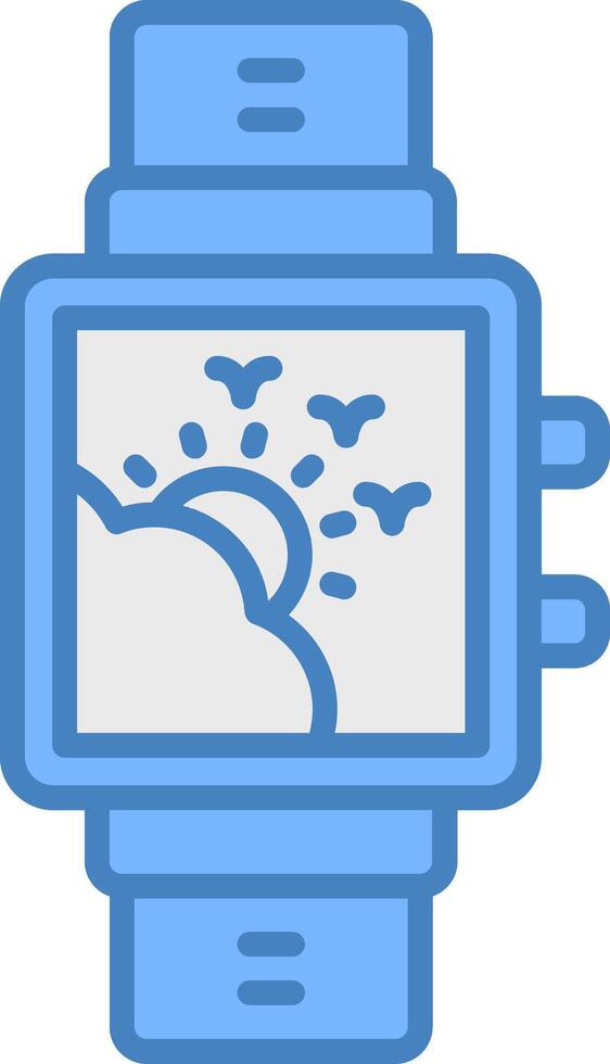 Smartwatch Tech Badge Concept vector