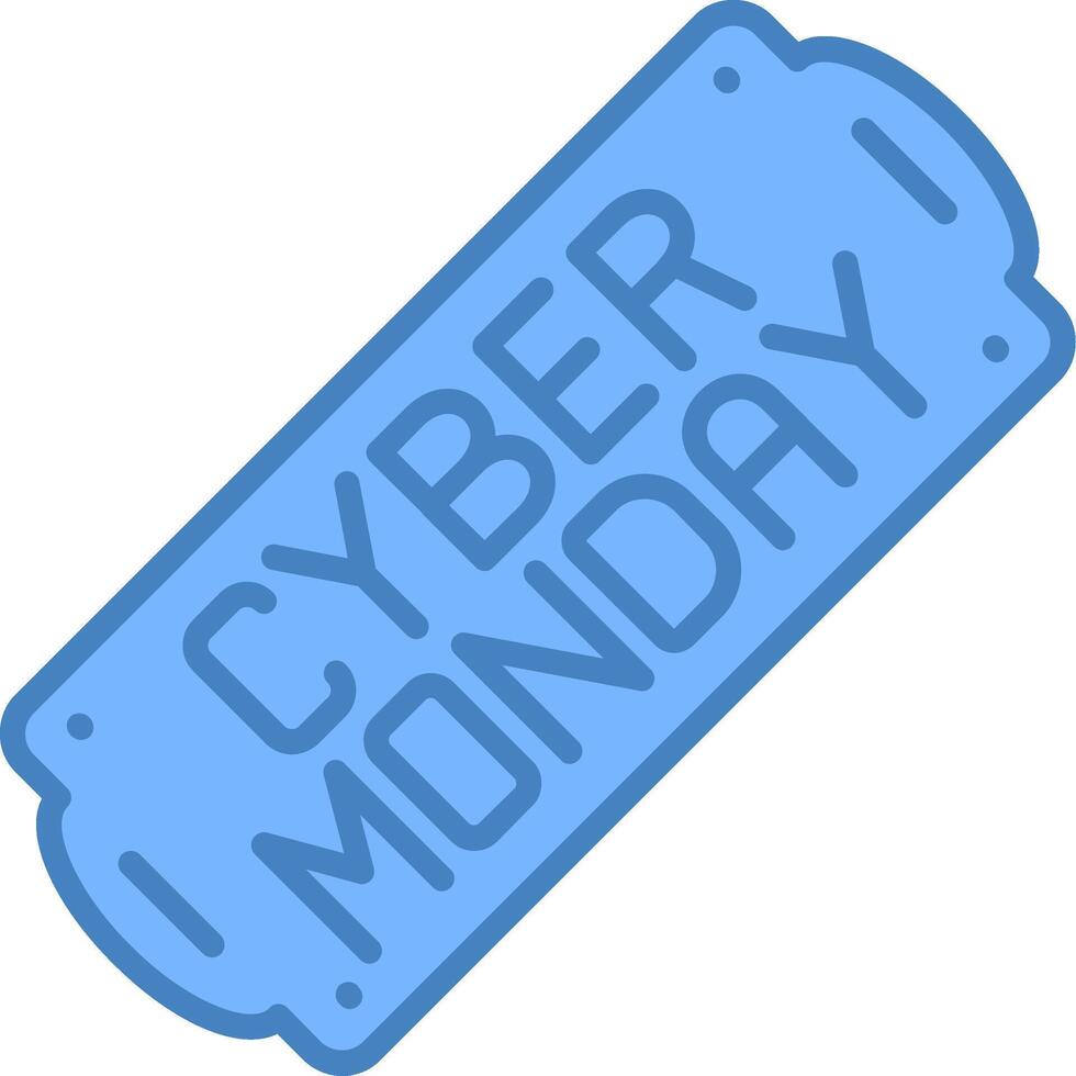 Cyber Monday Modern Visual Asset vector