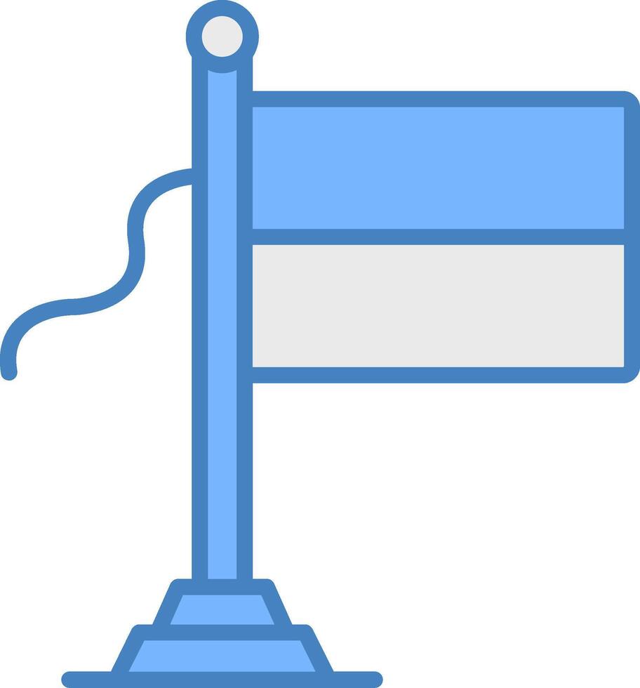 Poland Flag Hybrid Icon Module vector