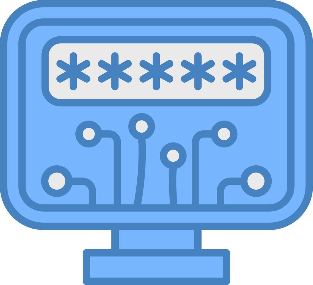 Password Sleek Visual Element vector