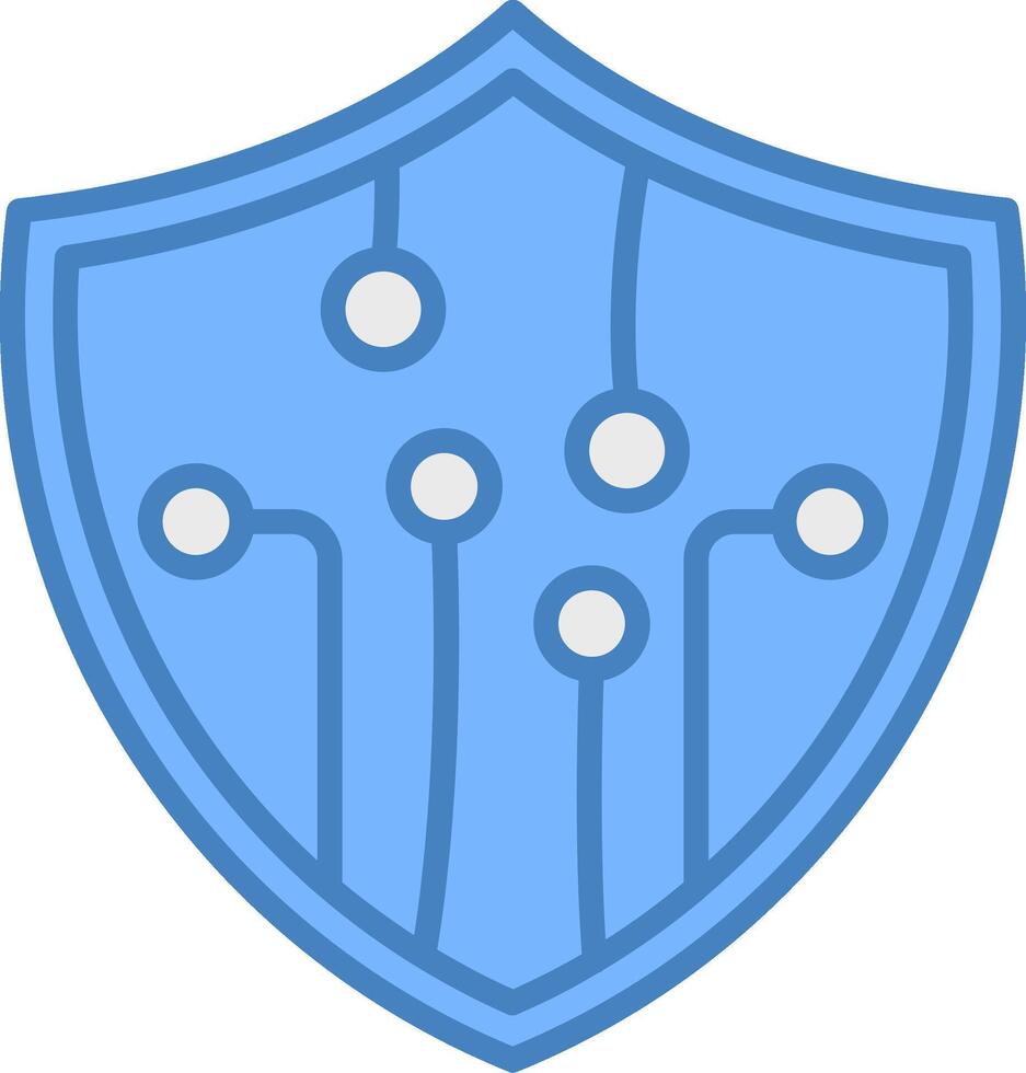 Security Refined Icon Sketch vector