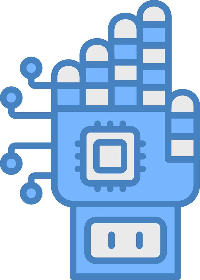 Robotic Hand Universal Visual Symbol vector
