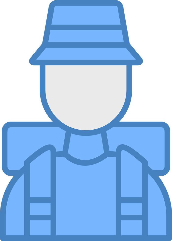 Tourist Solid UX Block vector