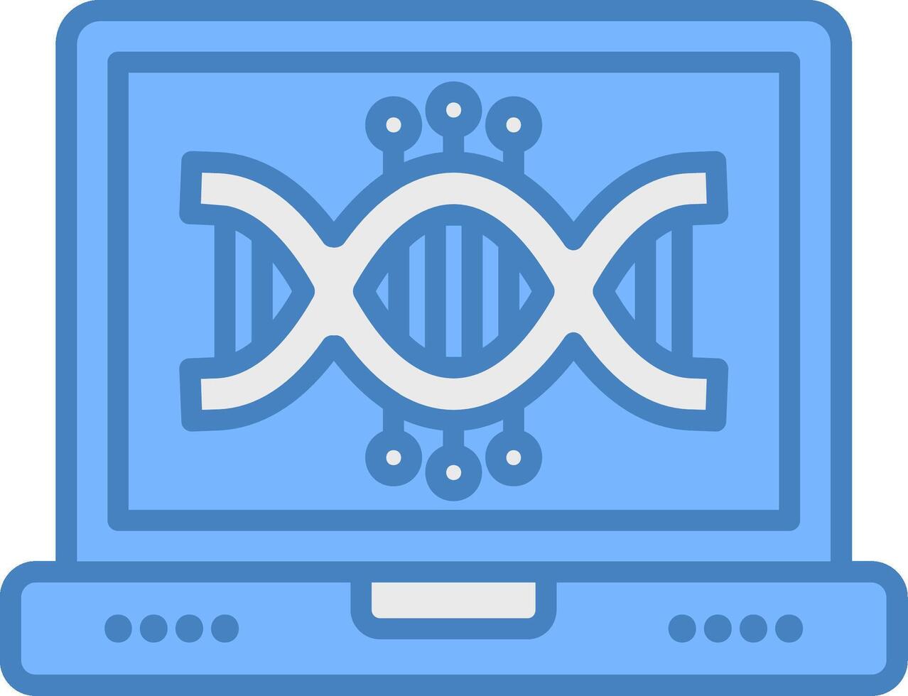 Dna Smooth Shape Graphic vector