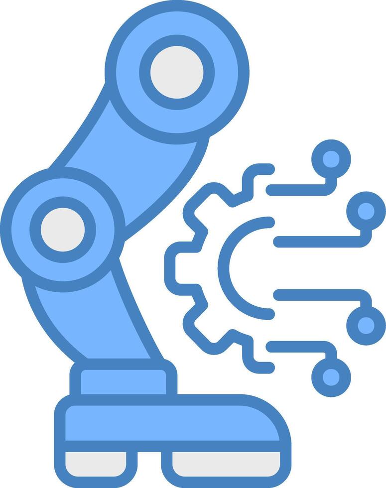 Robotic Legs Solid Badge Object vector