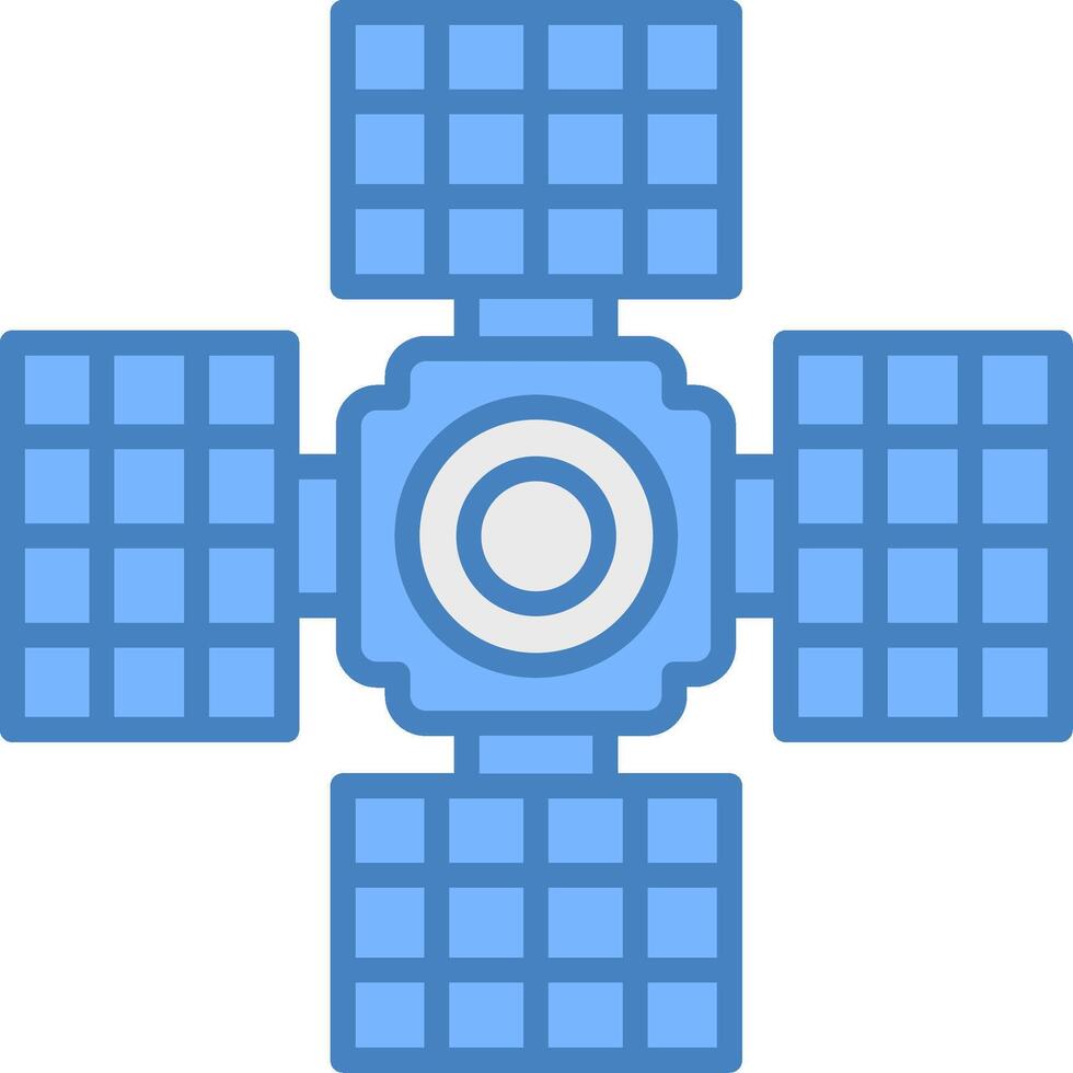 Satellite Vibrant Web Token vector