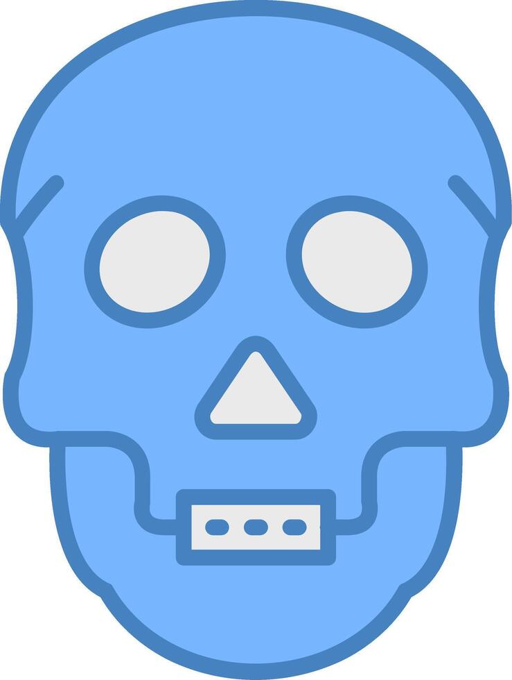 Skull Futuristic UI Element vector