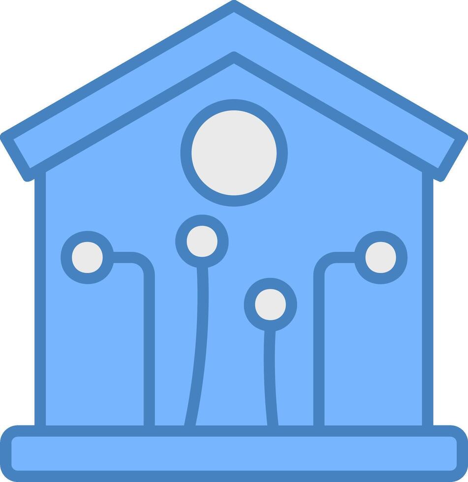 Smart House Sharp Tech Symbol vector