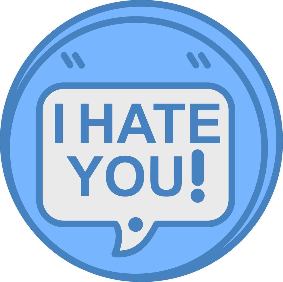 Hate You Crisp UX Graphic vector