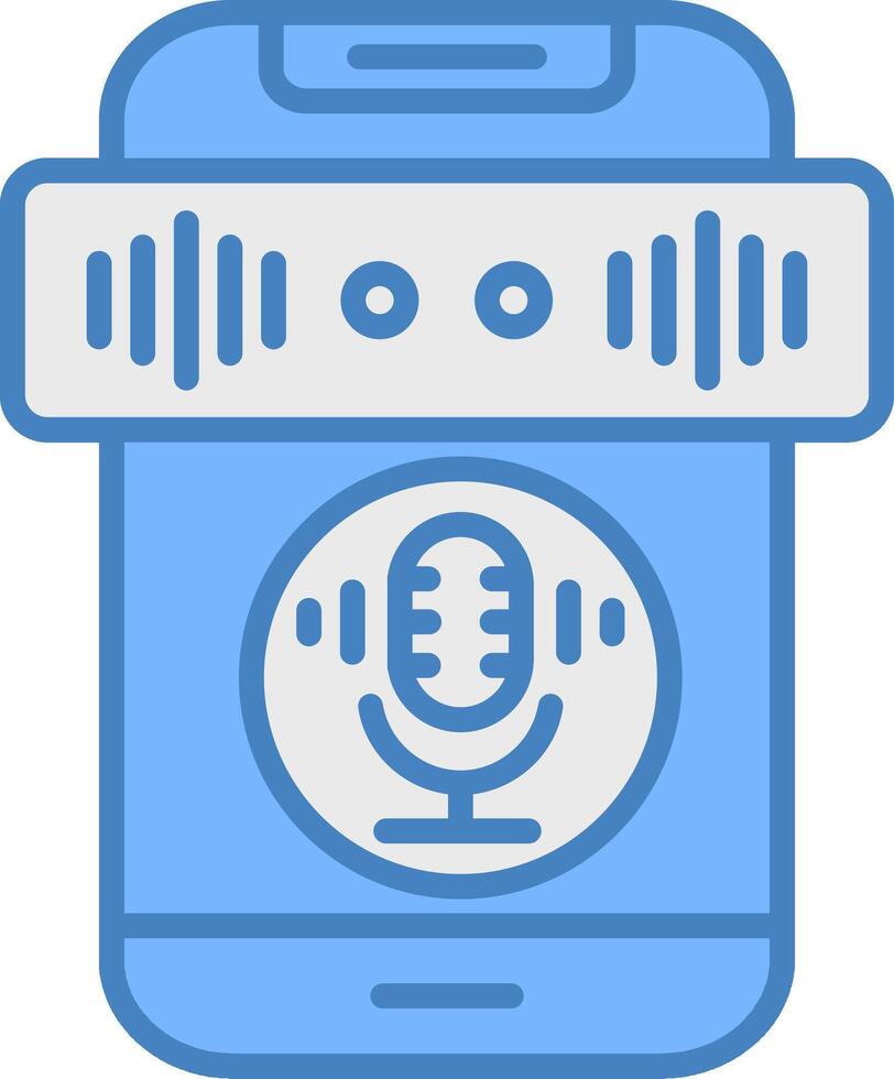 Recording Detailed Line Drawing vector