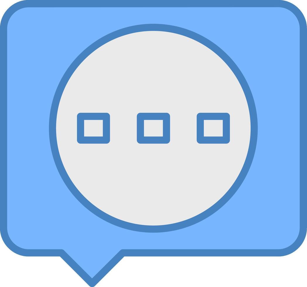 Speech Bubble Solid Badge Object vector