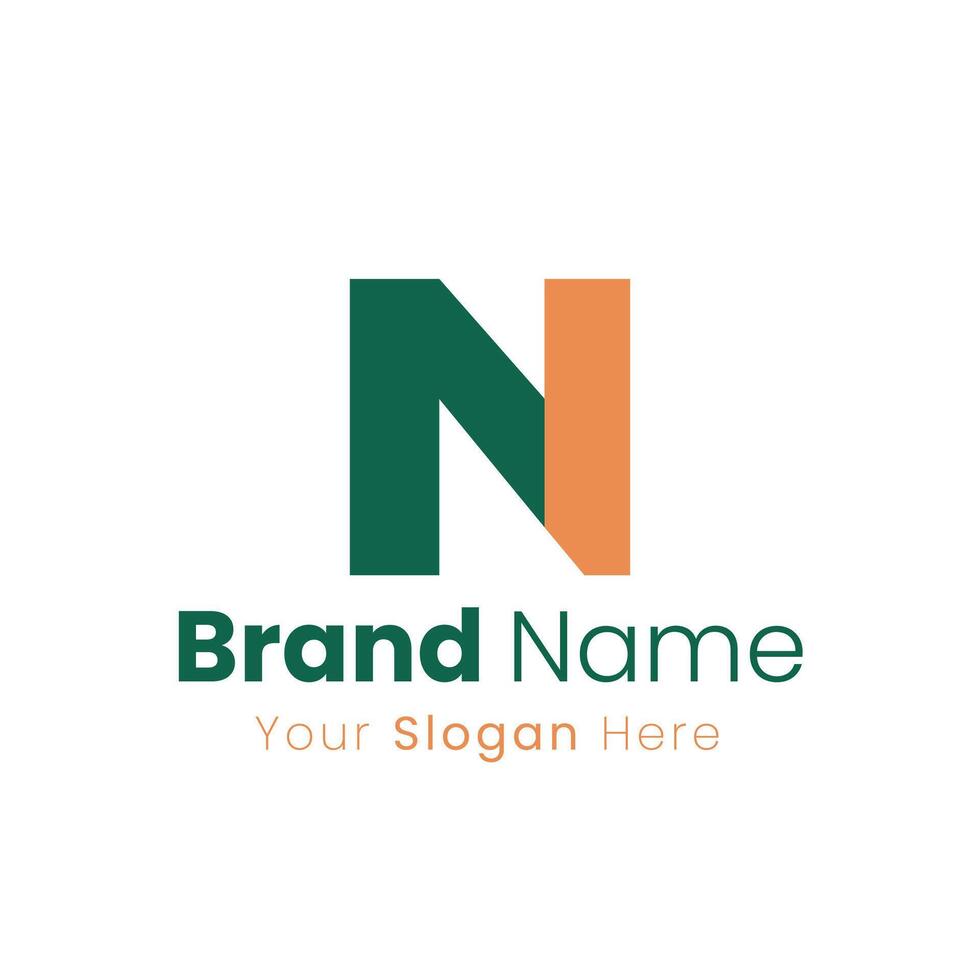 Modern Abstract Lettermark Identity Design for a Professional Business with Bold Geometric Shapes and a Clean Layout vector