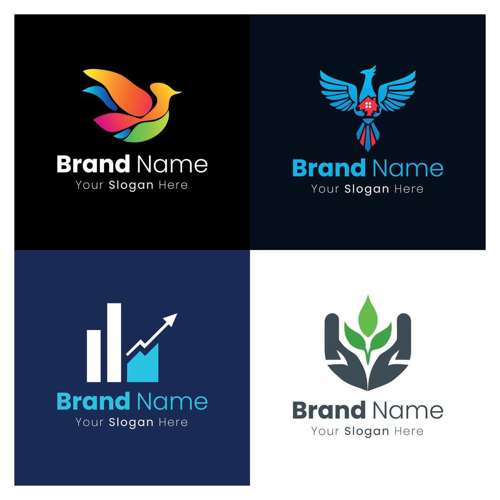Professional Graphic Design Services for Your Business Brand Identity and Logo Creation Needs vector