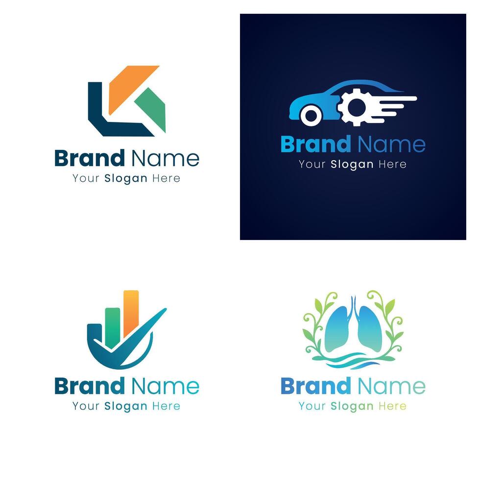 Professional Brand Identity Logo Design Solutions for Business Growth and Success vector