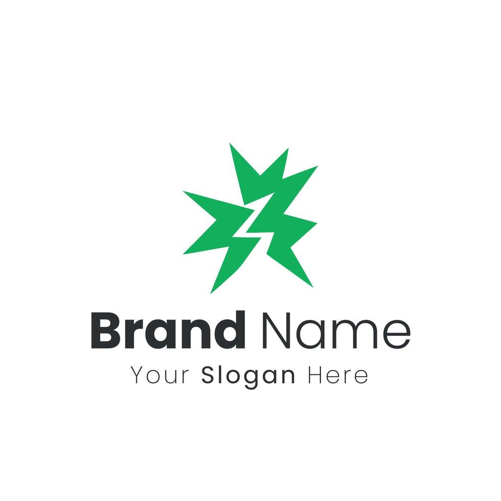 Modern Abstract Lightning Bolt Symbol for Brand Identity Logo Design and Corporate Visual Communication vector