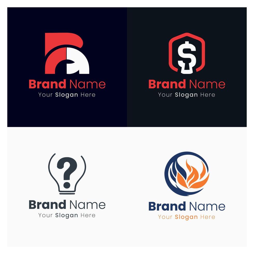 Professional Creative Company Business Brand Identity Logo Design Services for Your Startup Business vector
