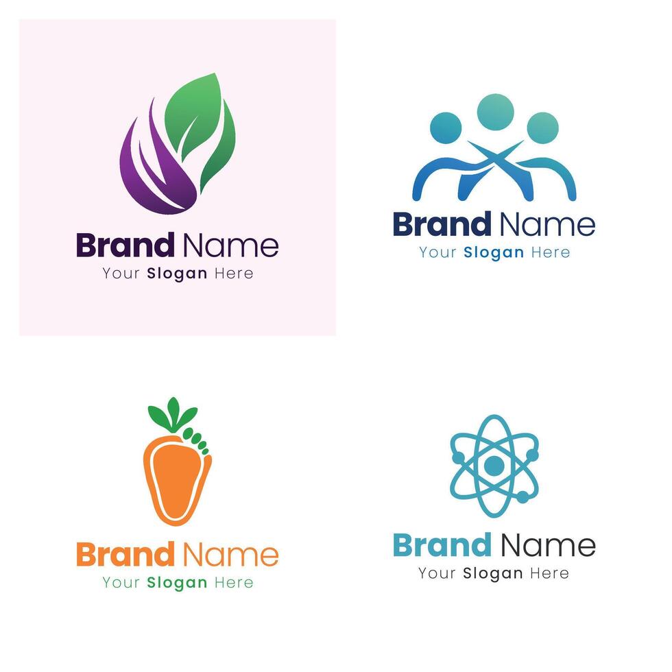 Professional Brand Identity Logo Design Services Offering Creative Visual Solutions for Businesses Seeking a Strong Market Presence and Distinctive Recognition vector