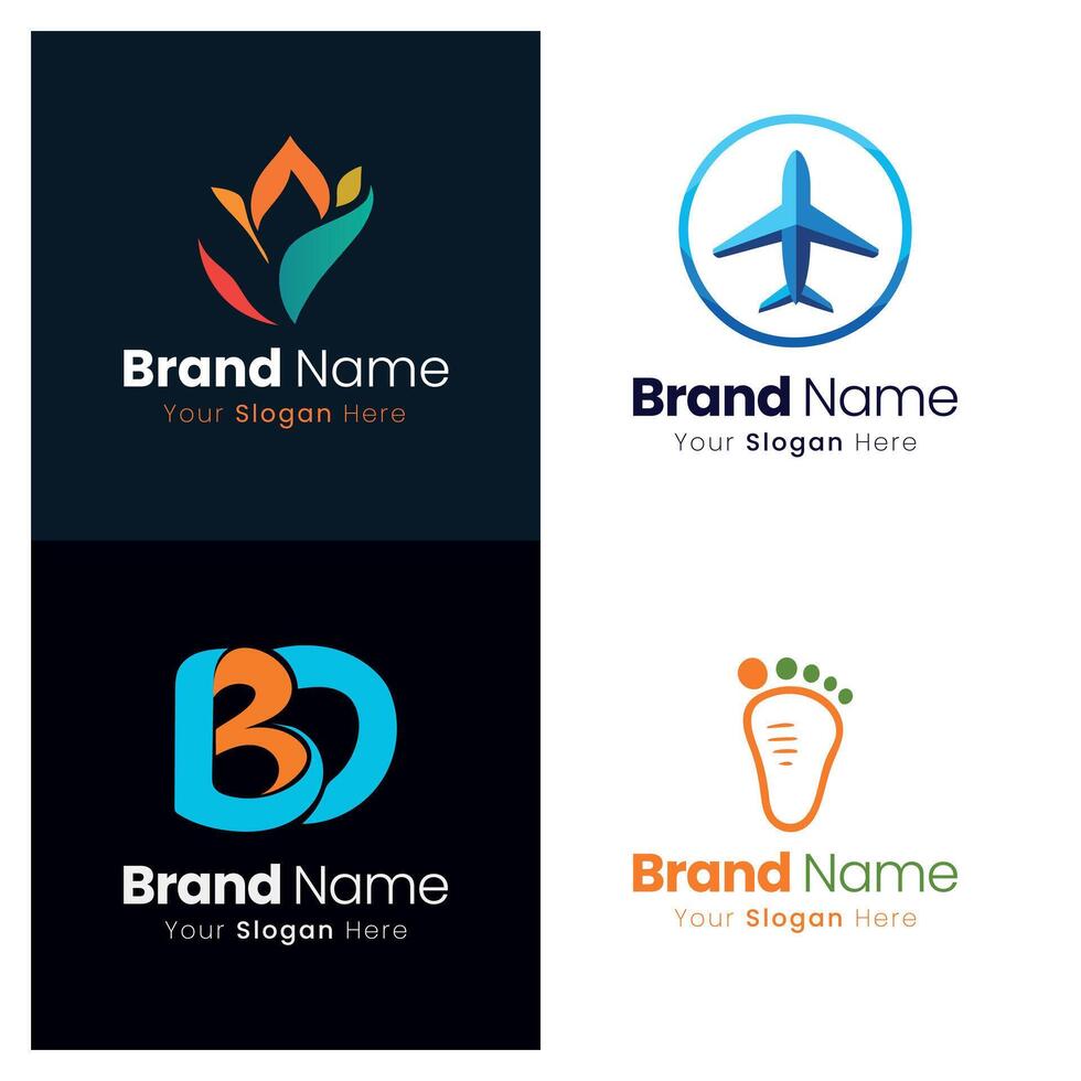 Developing a Strong Brand Identity Through Effective Logo Design and Visual Branding Strategy for Business Growth vector