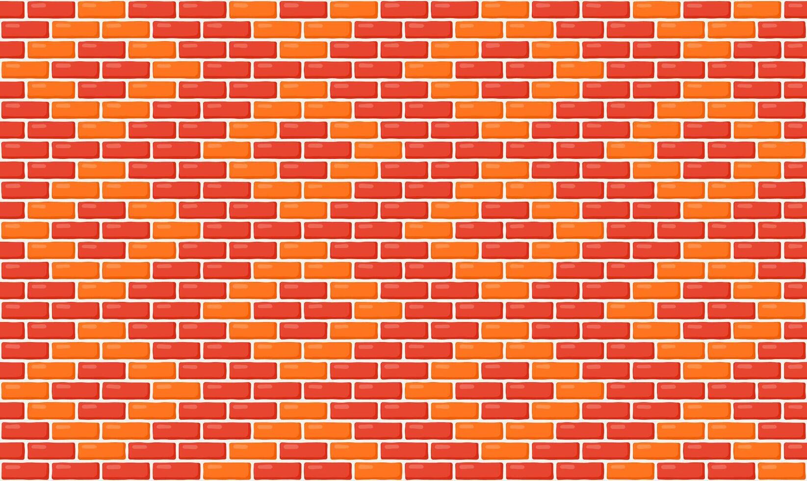 Brick wall masonry seamless pattern. Brown decorative brickwork repeating texture. Bricks rural background vector