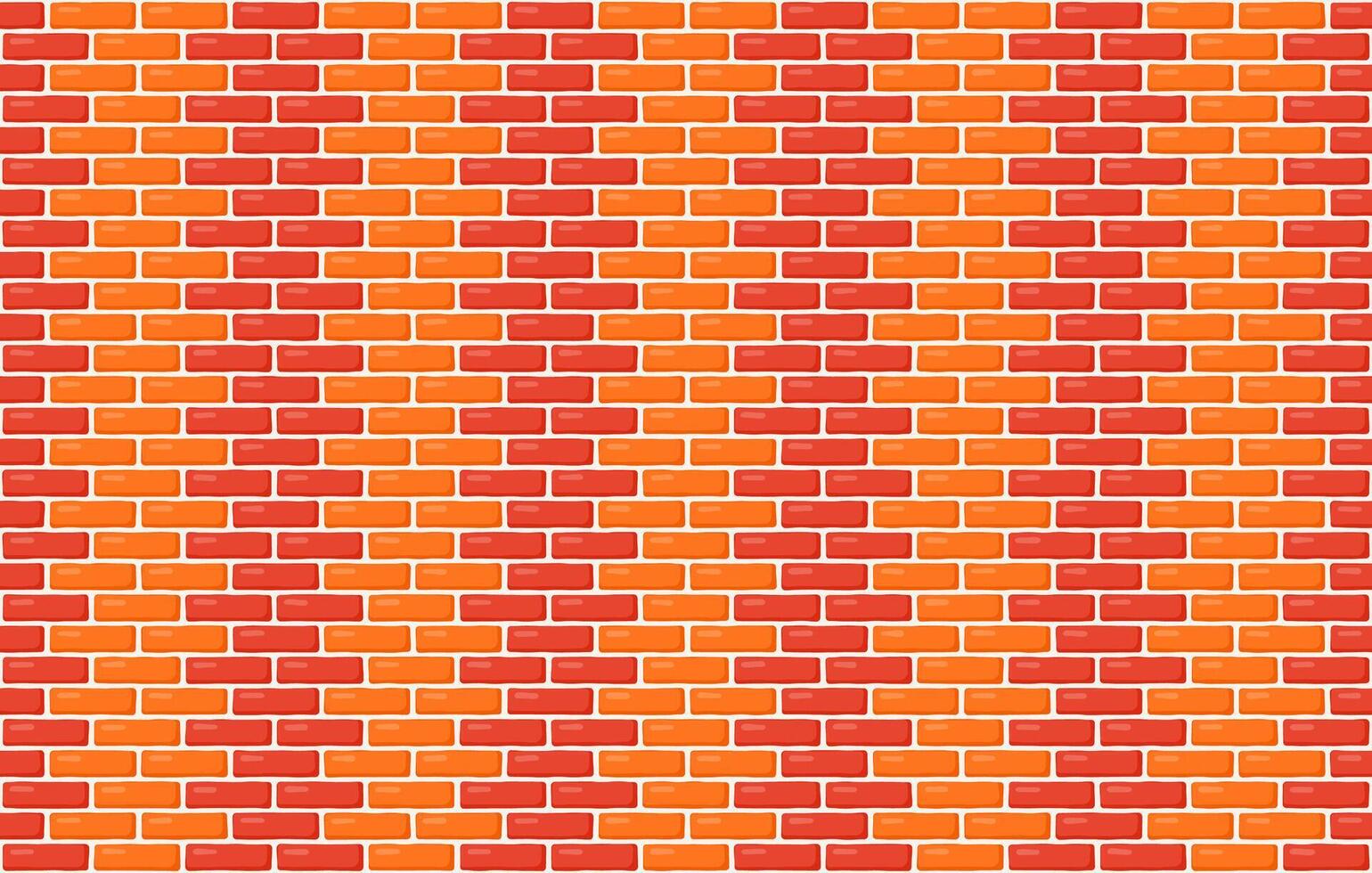 Brick wall seamless pattern. Brown decorative brickwork repeating texture. Bricks masonry background vector