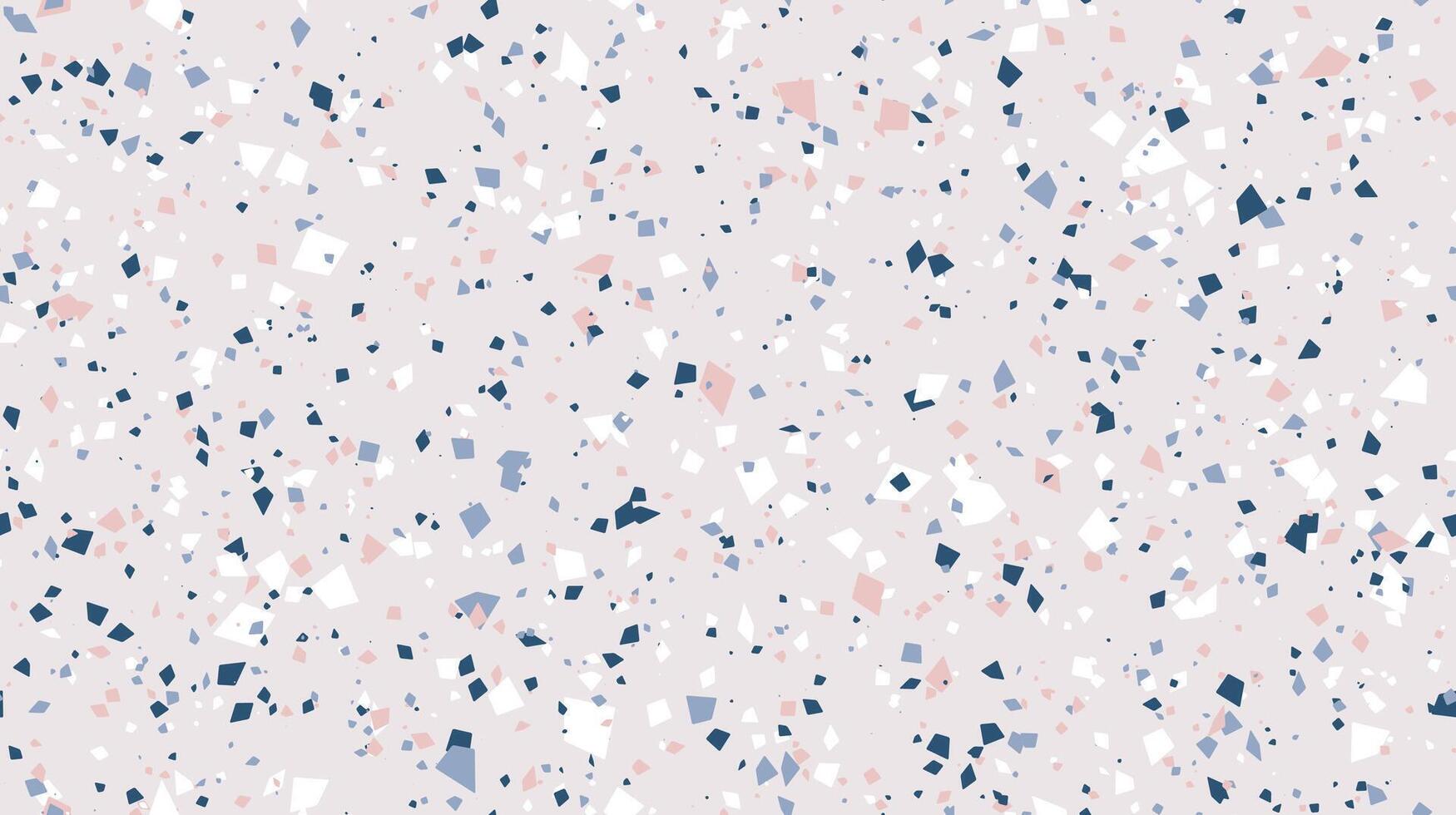 Terrazzo seamless pattern. Repeating floor texture. Pastel mosaic background. Trendy surface and textile design vector