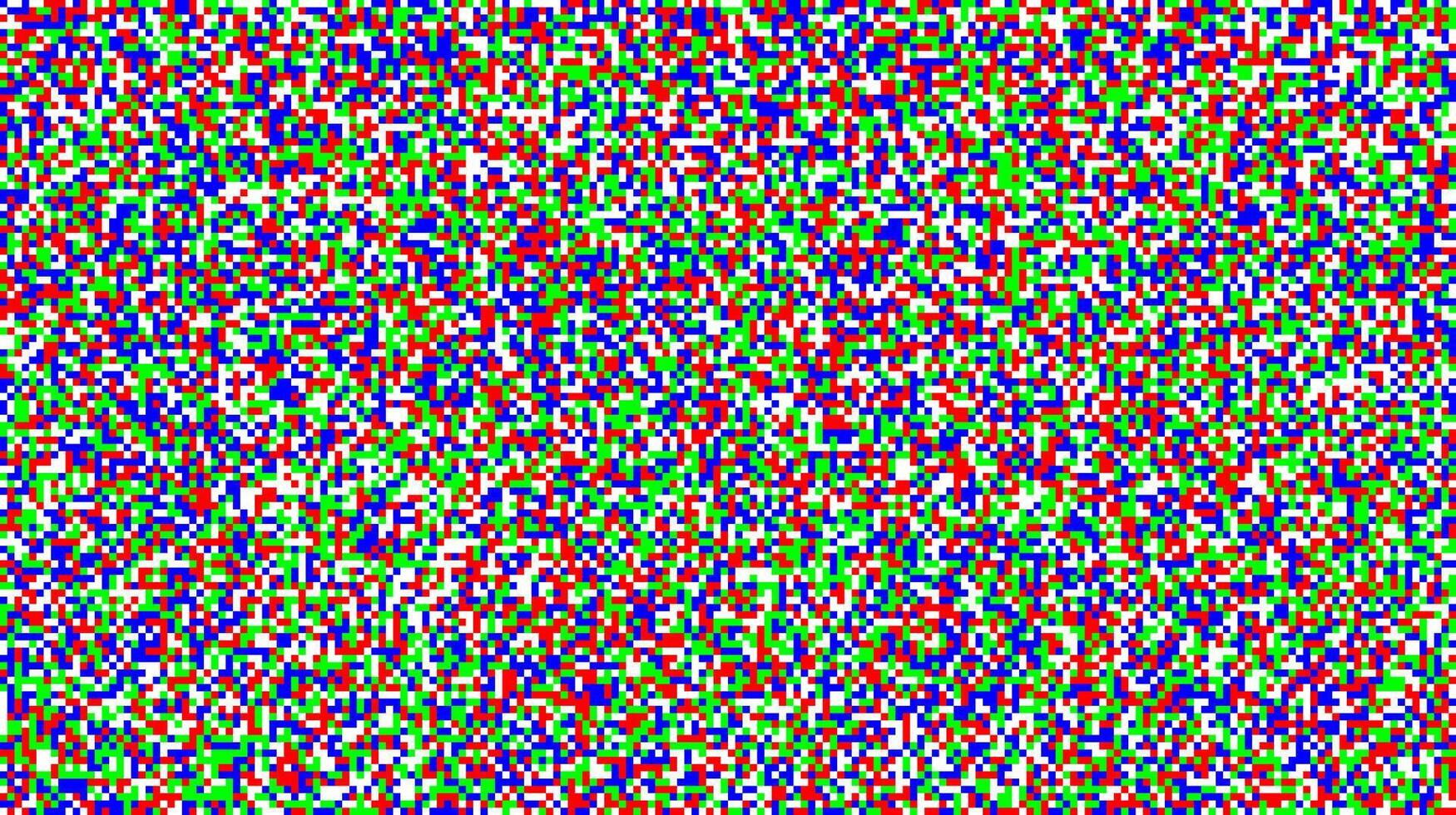 Seamless pixelated tv noise texture. Color television signal noise grain. Screen interferences and glitches vector