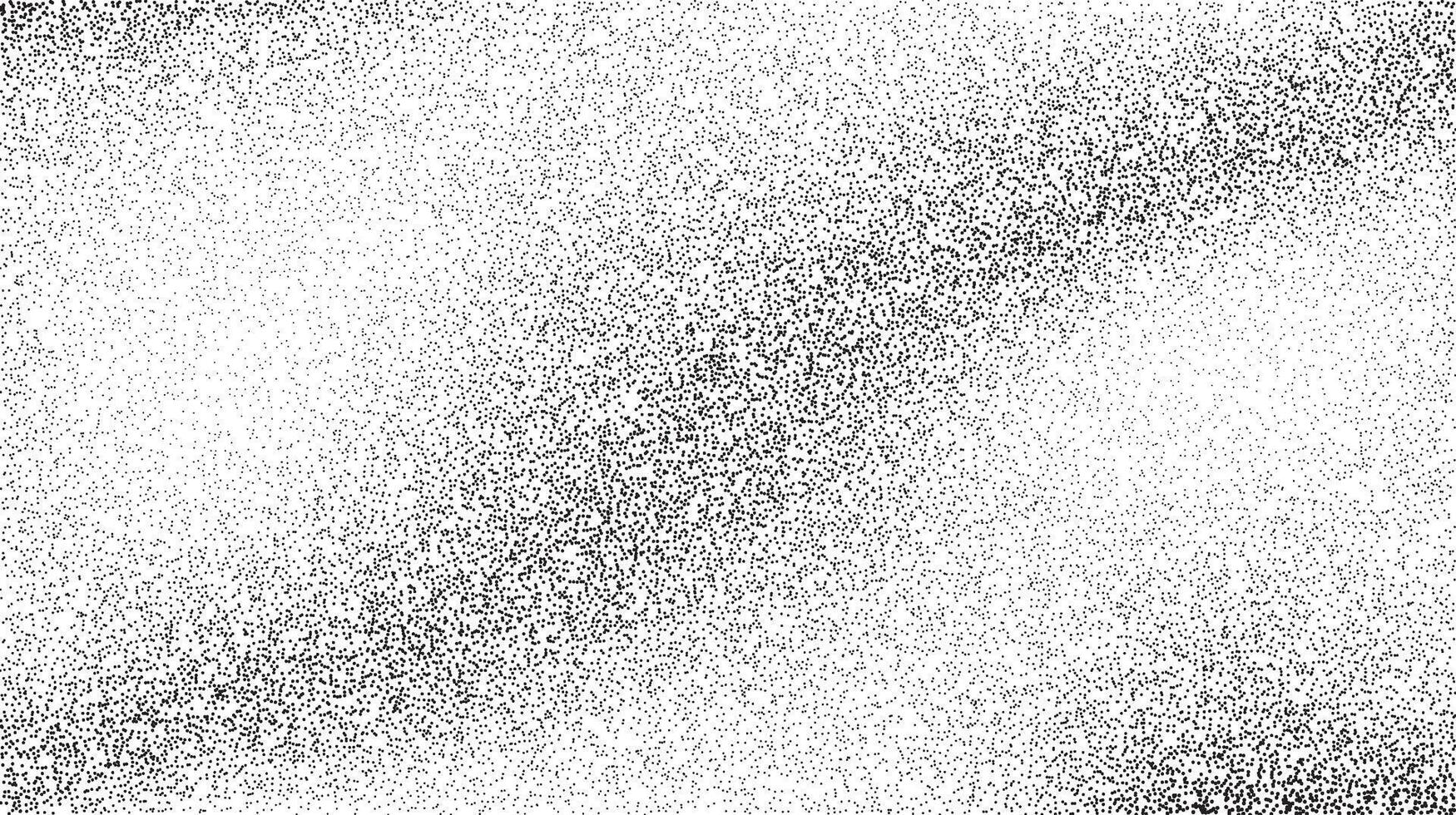 Grainy sand texture. Wavy stippled gradient background. Grunge noise dotwork wallpaper. Black dots, speckles, particles or granules. vector