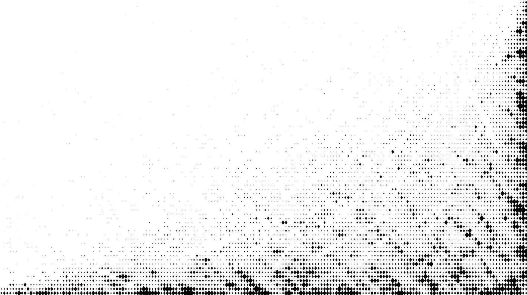 Halftone grunge gradient texture. Comic style pixel background. Pop art faded grainy surface. Speckle and particles vanishing bg. Black pixelated noice backdrop vector