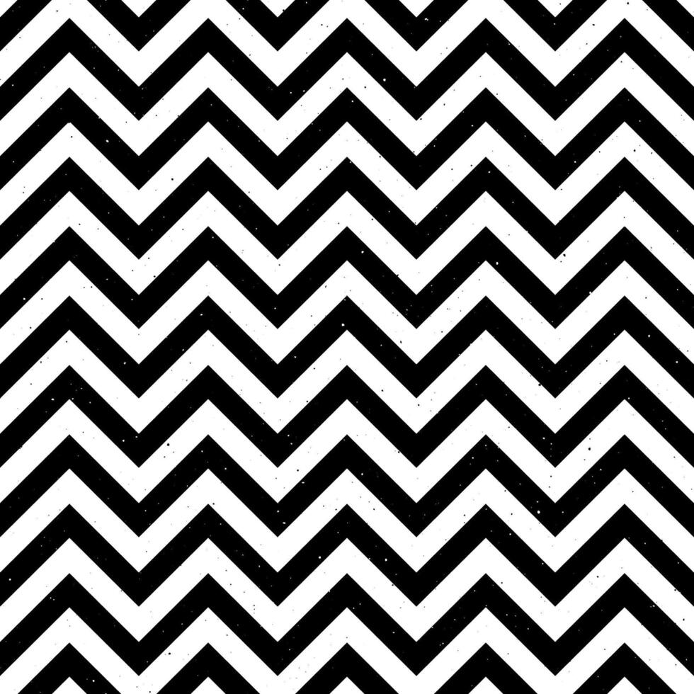 Grunge zig zag seamless pattern. Black and white chevron fabric texture. Abstract zig zag background. Repeating vector