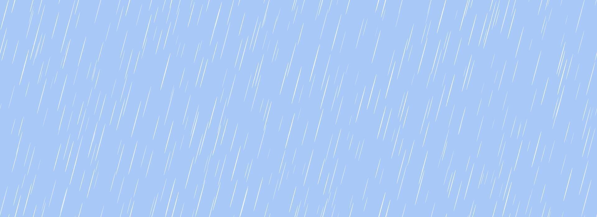 Heavy rain seamless pattern. Blue color pouring rain texture. Repeating falling water drops background. Sleet, hail or snow precipitation wallpaper. Diagonal downpour backdrop. vector