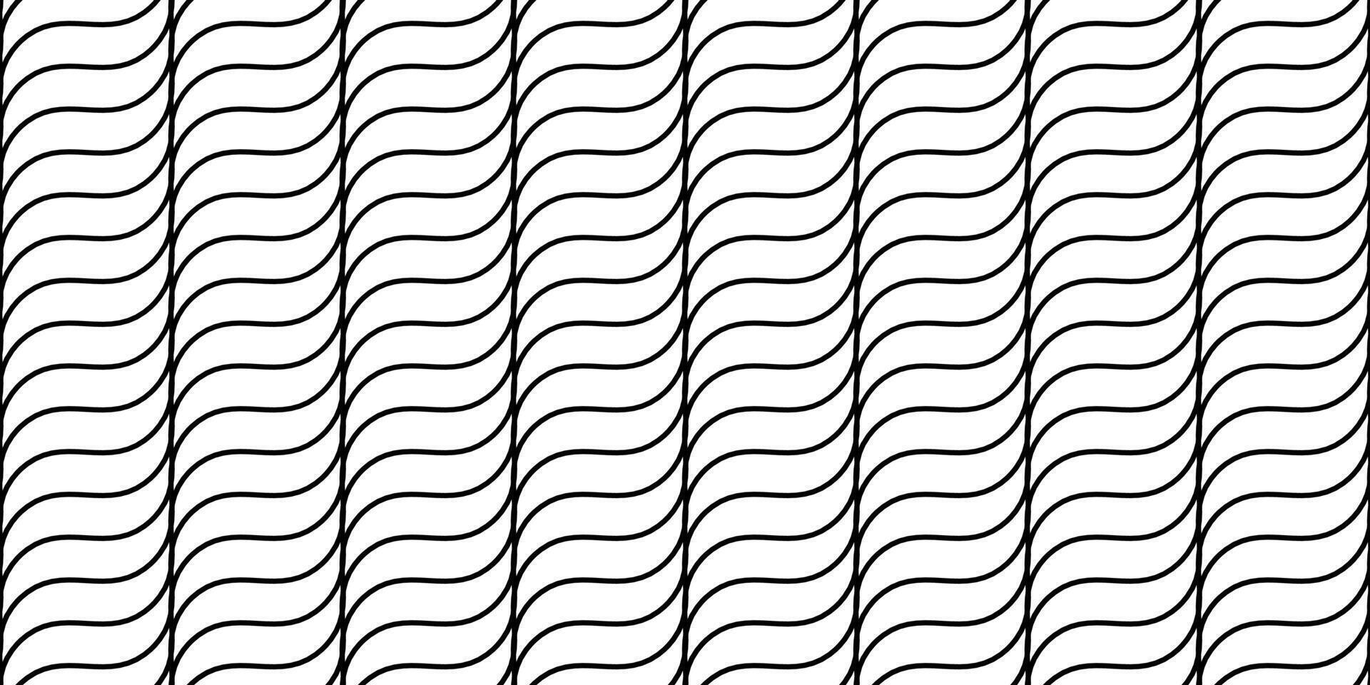 Wavy lines seamless pattern. Undulate stripes repeating background. Diagonal waves texture. Simple curved linear wallpaper. Textile and fabric swatch design template. vector