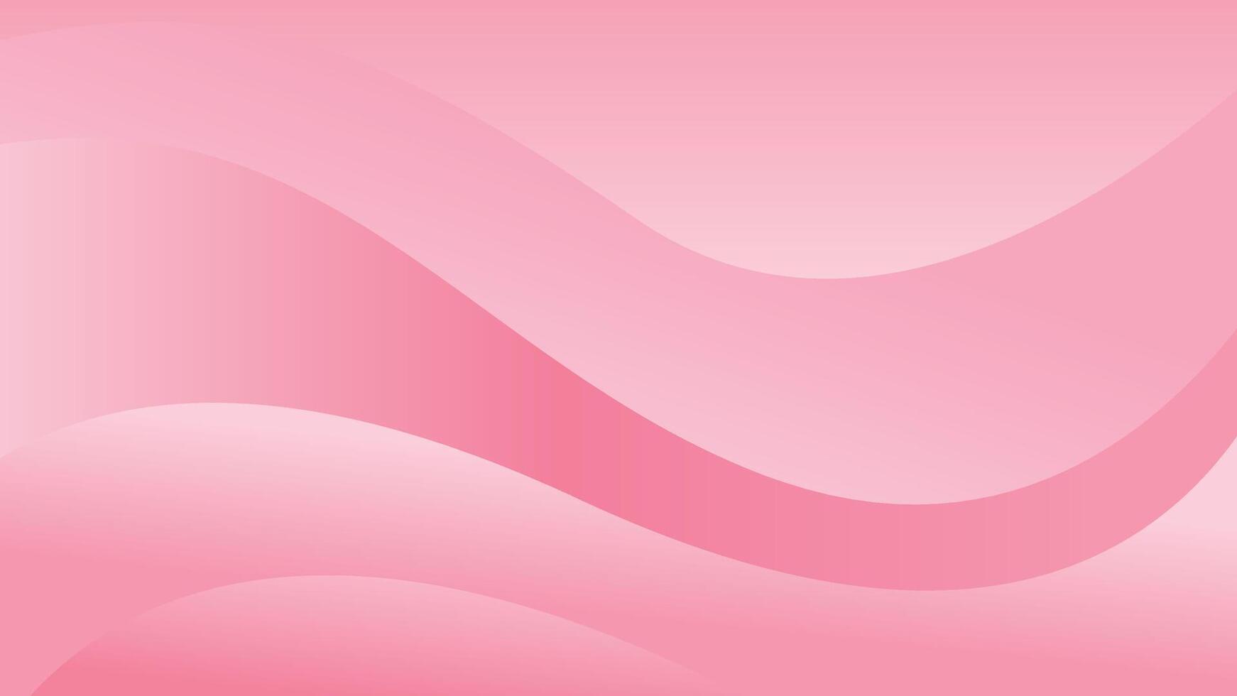 Abstract pink wave gradient background, minimalist design vector